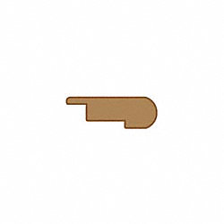 Prefinished Golden Acacia Hardwood 1/2 in thick x 2.75 in wide x 78 in Length Overlap Stair Nose